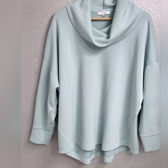 Cable & Gauge Mint Green Cowl Neck Top Size 2X - Picture 5 of 7